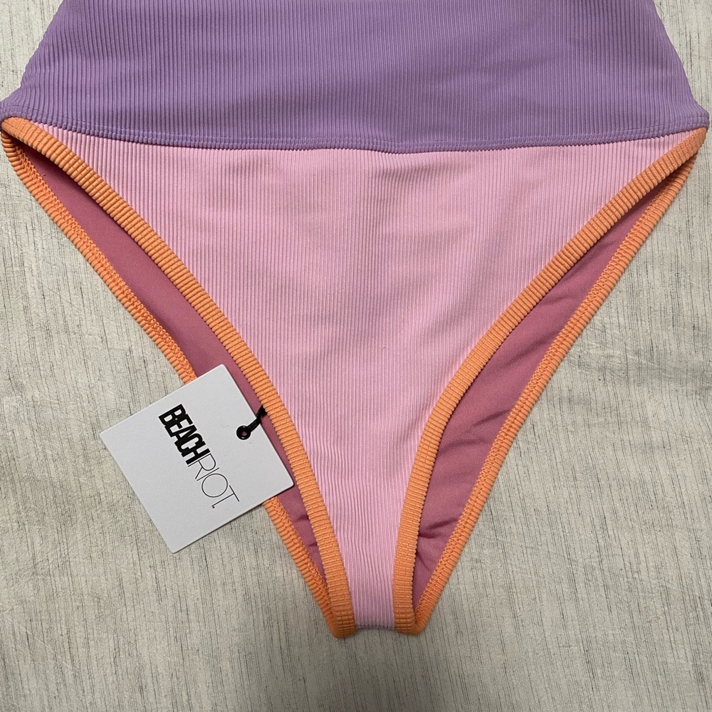 NWT Beach Riot Emmy Bottoms in Pastel Poppy